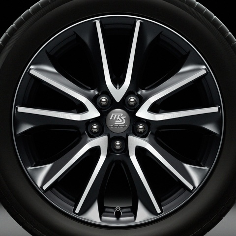 Mazda Speed Sticker Wheel Center Hub Cap White Logo