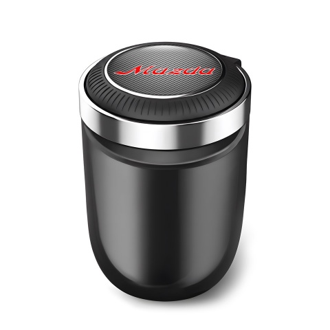 Mazda Trash Can Ashtray Carbon Print Red Logo 