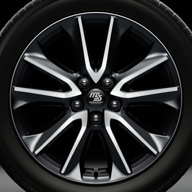 Mazda Speed Wheel Center Cap Domed Stickers Black