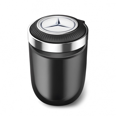 Mercedes Ashtray Logo Container for Cigarette LED White Design 