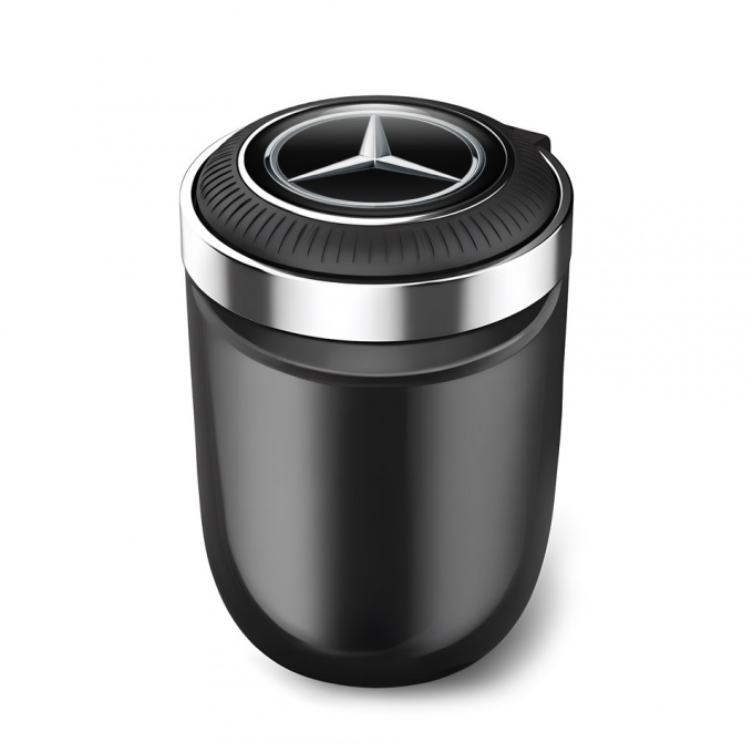 Mercedes LED Light Automotive Ashtray Stylish Logo Edition 