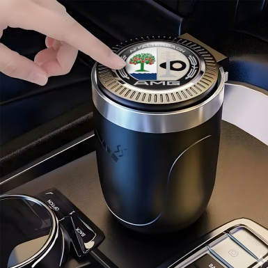 Mercedes AMG Ashtray Logo Container for Cigarette LED