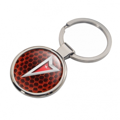 Pontiac Key Holder Metal Red Carbon Design