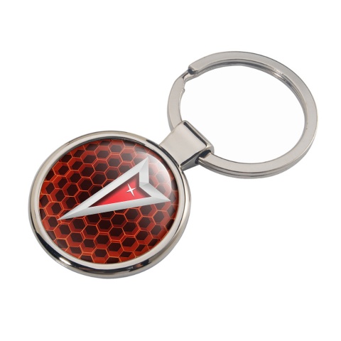Pontiac Key Holder Metal Red Carbon Design