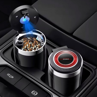 Mini Cooper Ashtray Car Accessory LED Light Branded Style 