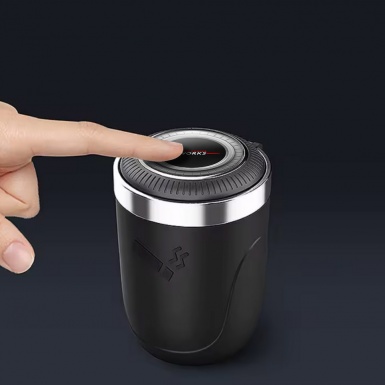 Mini Cooper High End Ashtray Logo Container for Cigarette LED