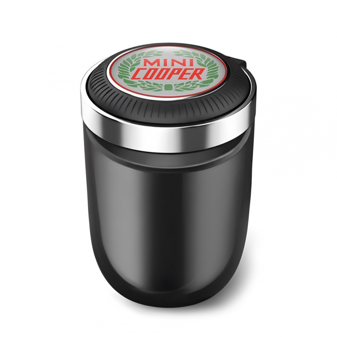 Mini Cooper Trash Can Ashtray LED Light Portable Version 