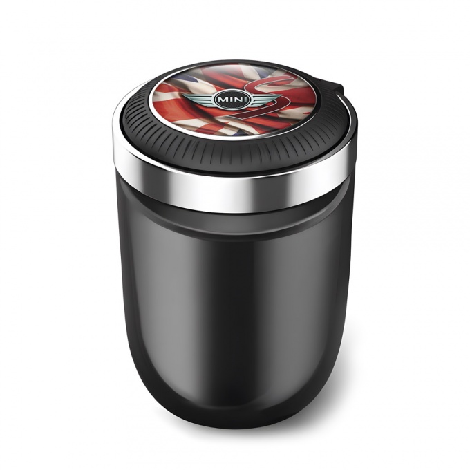 Mini Cooper S Ashtray Logo Container for Cigarette LED UK Flag Design 