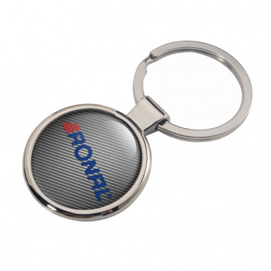 Ronal Metal Fob Chain Light Carbon Blue Logo Edition