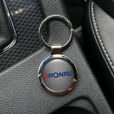 Ronal Metal Fob Chain Light Carbon Blue Logo Edition