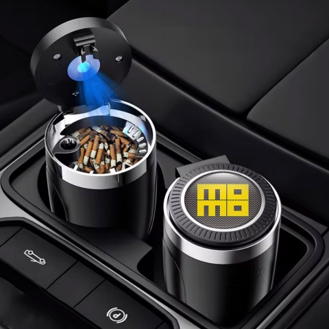 Momo Car Ashtray for Cigarette Modern Logo Style 
