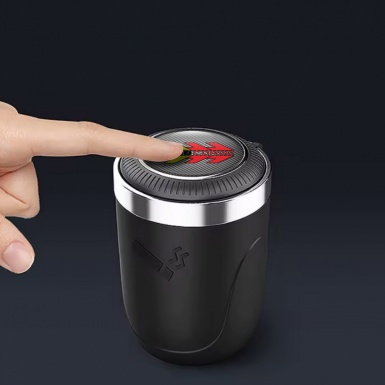 Momo Ashtray Logo Container for Cigarette LED Portable Type 