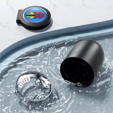 Momo Car Ashtray for Cigarette Blue Edition Logo 