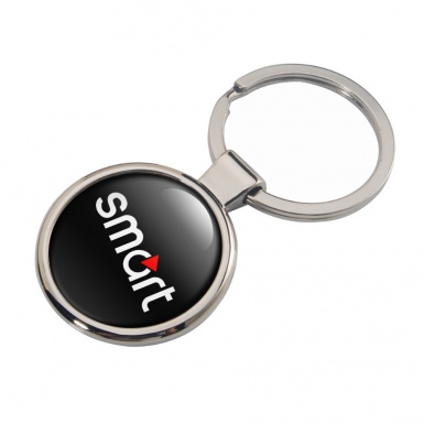 Smart  Key Fob Metal Black White Logo Red Triangle Classic Design