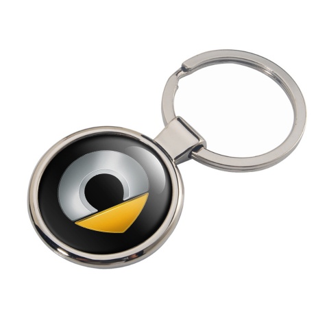 Smart Smart Metal Fob Chain Silver Gradient Yellow Arrow Design
