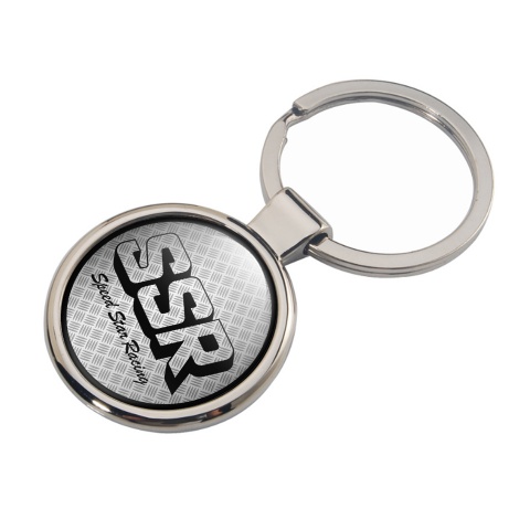 Smart Speed Star Racing SSR Keychain Metal Light Metal Sheet Type Edition