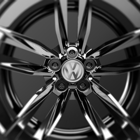 VW Volkswagen Silicone Stickers Center Hub White Circle