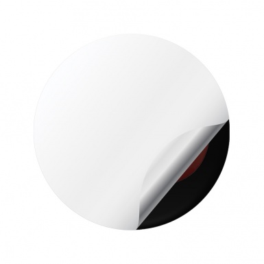 Mazda  Domed Stickers Wheel Center Cap Orange Logo
