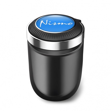 Nissan Nismo Ashtray Logo Container for Cigarette LED Blue print with White Font 