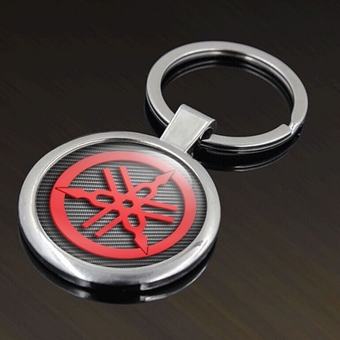 Yamaha Metal Fob Chain Light Carbon Red Ring Emblem Edition