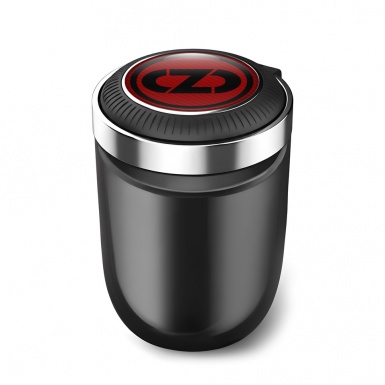 OZ Car Ashtray for Cigarette Red Carbon Design 