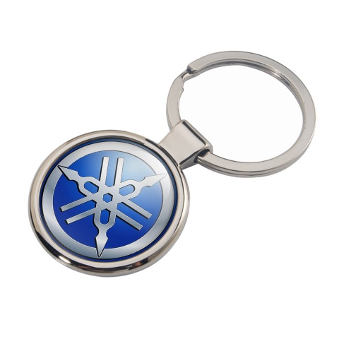 Yamaha Key Chain Metal Blue Metallic Ring Classic Edition