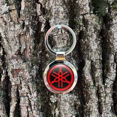 Yamaha Key Holder Domed Metal Black Red Ring Classic Edition