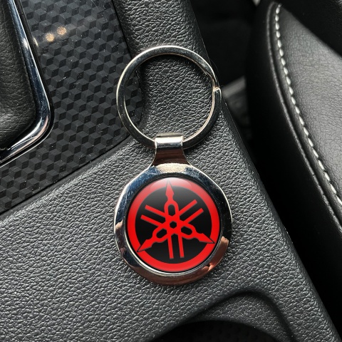 Yamaha Key Holder Domed Metal Black Red Ring Classic Edition