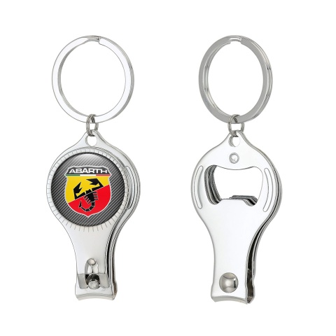 Fiat Abarth Key Chain Fingernail Clipper Light Carbon Edition