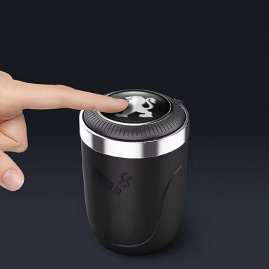 Peugeot Ashtray Logo Container for Cigarette LED Branded