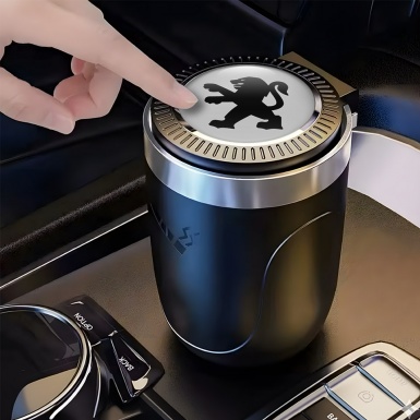 Peugeot Ashtray Car Accessory Black Lion Logo