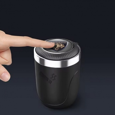 Peugeot Trash Can Ashtray Carbon Motive Logo