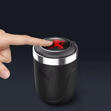 Peugeot Ashtray Logo Container for Cigarette LED Red Decoration 