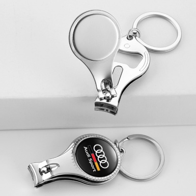 Audi Sport Key Chain Fingernail Clipper German Flag Classic Edition