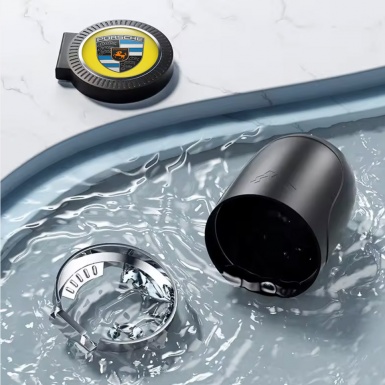 Porsche Automotive Ashtray Yellow Motive Logo Style 