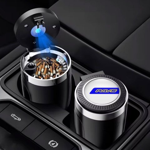 Rays Car Ashtray for Cigarette Stylish Logo Effect 