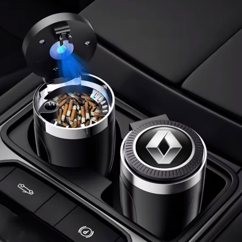 Renault Ashtray Logo Container for Cigarette LED