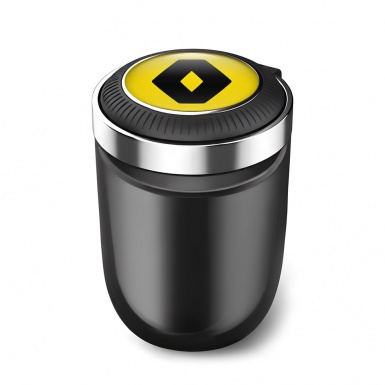 Renault Automotive Ashtray Yellow Black Logo Design 