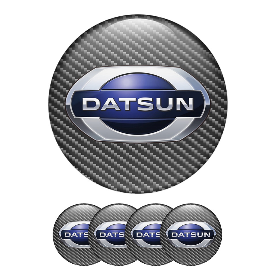 Datsun Wheel Center Cap Domed Stickers Auto Tuning Carbon, Wheel Emblems, Stickers