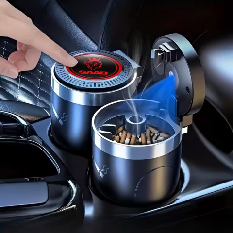 Saab Automotive Ashtray Red Logo Style 