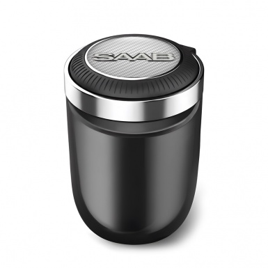 Saab Ashtray Car Accessory White Carbon Motive Logo 