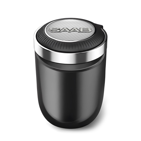 Saab Ashtray Car Accessory White Carbon Motive Logo 
