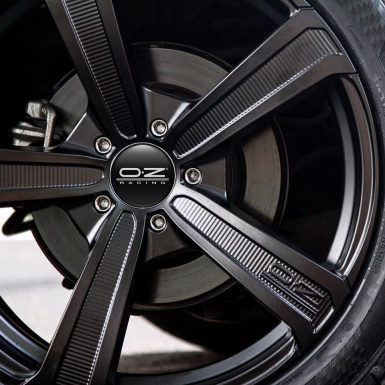 OZ Center Hub Dome Stickers Black Line 