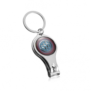 Buick Key Holder Nail Trimmer Red Blue Honeycomb Domed Logo Edition
