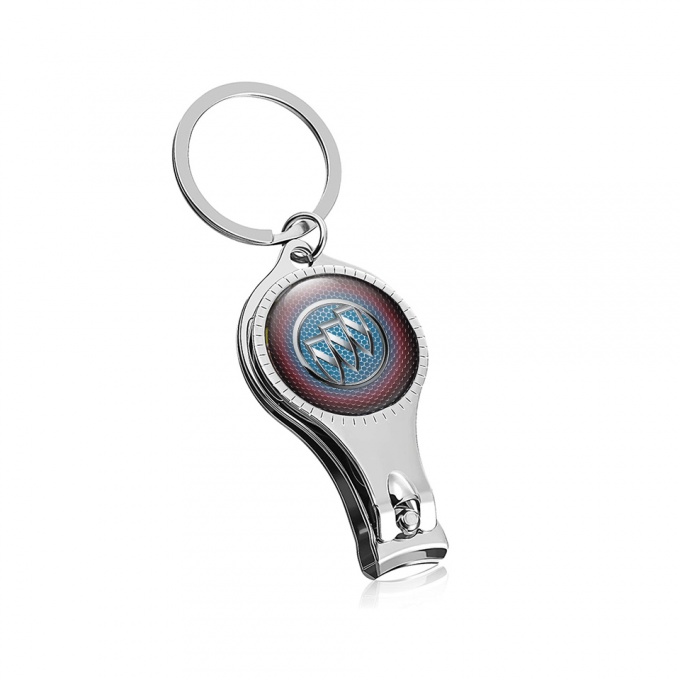 Buick Key Holder Nail Trimmer Red Blue Honeycomb Domed Logo Edition