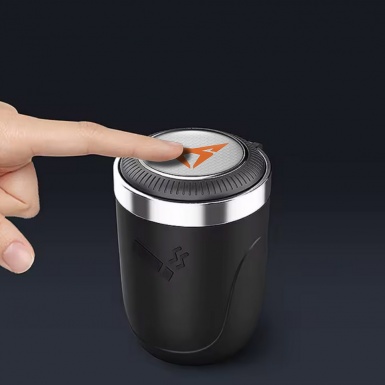 Seat Cupra Trash Can Ashtray Logo with Rough Effect Background 