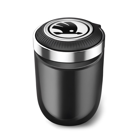 Skoda Stylish Ashtray Logo Container for Cigarette LED Plastic Model 