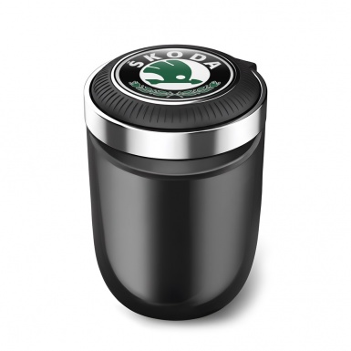Skoda Ashtray Logo Container for Cigarette LED Branded Pattern 