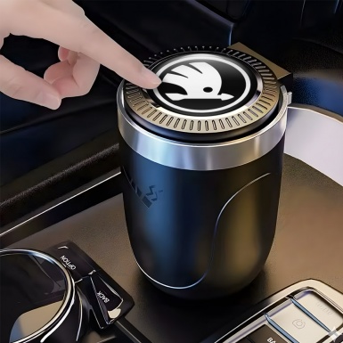 Skoda Stylish Vision Car Ashtray for Cigarette 