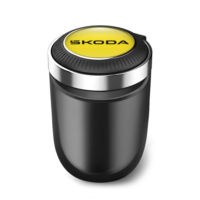 Skoda Automotive Ashtray Yellow Logo Motive 